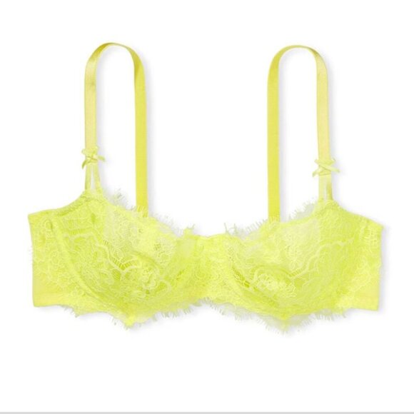 New! Victoria’s Secret Unlined Balcony Lightly Lined Lace Demi Bra 10350 - Picture 1 of 8